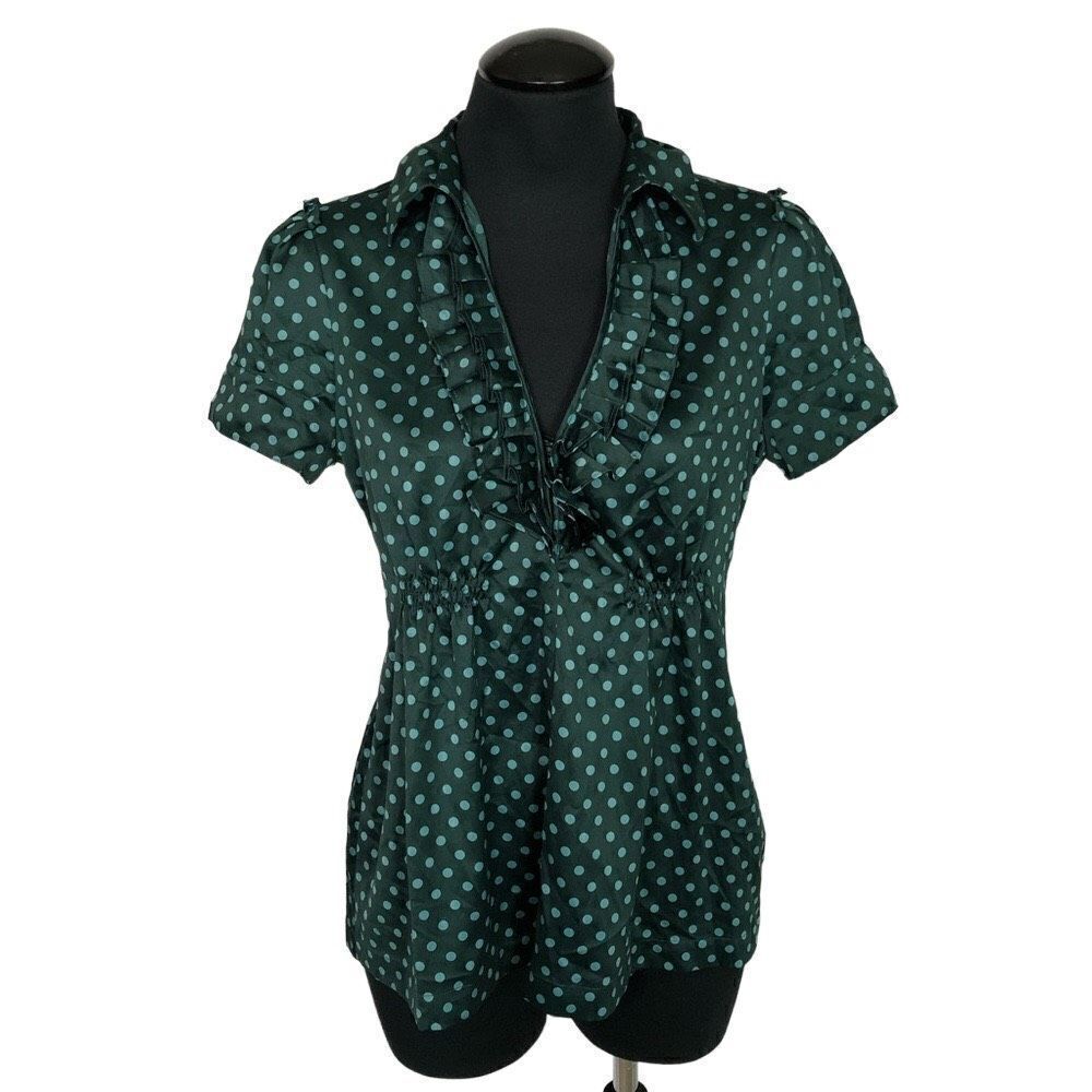 Banana Republic Satin Polka Dot Blouse - Women’s 4